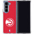 NBA Atlanta Hawks Distressed Galaxy Z Fold5 5G Clear Case